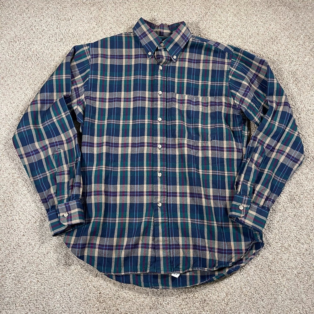 Pendleton Men's Shirt 100% Virgin Wool Plaid Button Down Business Casual M Multi